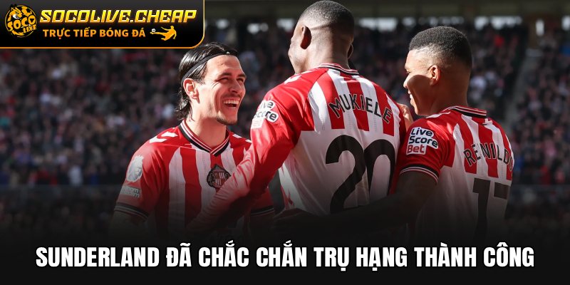 Sunderland đã chắc chắn trụ hạng thành công